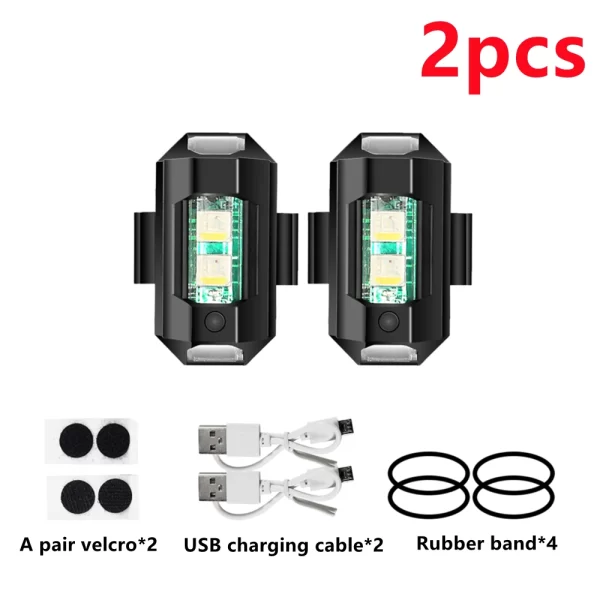 Luz anti-colisão para motos , bicicletas e Drones ; estroboscópica . - Image 7