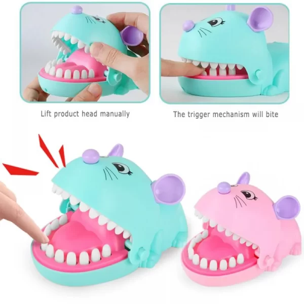 Novo brinquedo ratinho morde dedo , ideal para crianças e dentistas infantis.