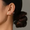 Belos brincos de prata 925 com perola , varias cores e tamanhos . - Image 3