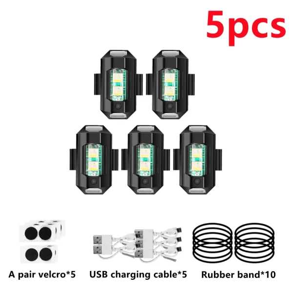 Luz anti-colisão para motos , bicicletas e Drones ; estroboscópica . - Image 11