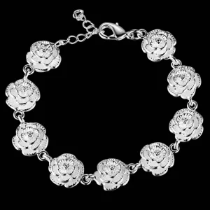 Bela bracelete em prata 925 , vários modelos inclusive com pedras de zircônia . - Image 47