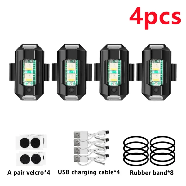 Luz anti-colisão para motos , bicicletas e Drones ; estroboscópica . - Image 9