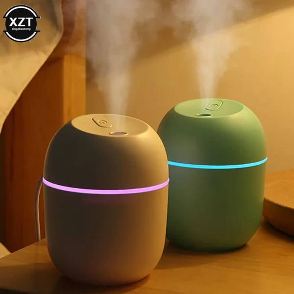 Mini aromatizador e humidificador silencioso , para todos ambientes , 220ml USB .