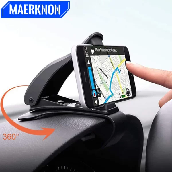 Suporte de telefone para painel de carro com clipe para montagem de GPS e telefone celular .