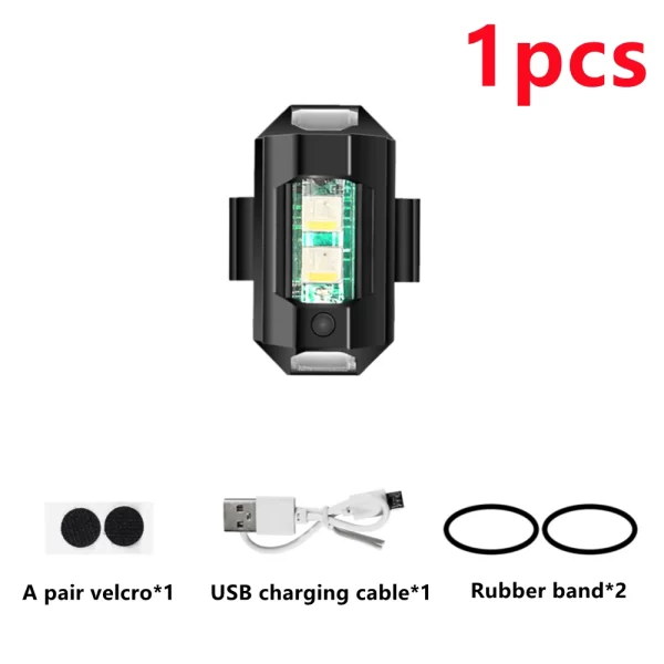 Luz anti-colisão para motos , bicicletas e Drones ; estroboscópica . - Image 8