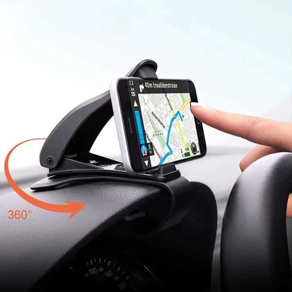 Suporte de telefone para painel de carro com clipe para montagem de GPS e telefone celular . - Image 7