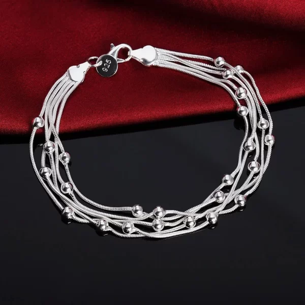 Bela bracelete em prata 925 , vários modelos inclusive com pedras de zircônia . - Image 11