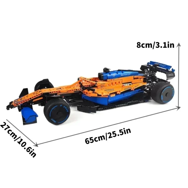 Lindo kit para montar carro de F1 em blocos ( 455pçs , 1434pçs, 1642pçs) , escala 1:18. - Image 10