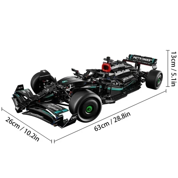 Lindo kit para montar carro de F1 em blocos ( 455pçs , 1434pçs, 1642pçs) , escala 1:18. - Image 9