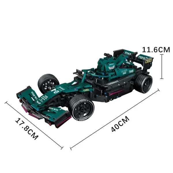 Lindo kit para montar carro de F1 em blocos ( 455pçs , 1434pçs, 1642pçs) , escala 1:18. - Image 8