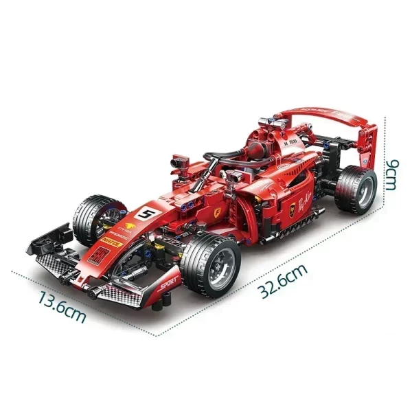 Lindo kit para montar carro de F1 em blocos ( 455pçs , 1434pçs, 1642pçs) , escala 1:18. - Image 7