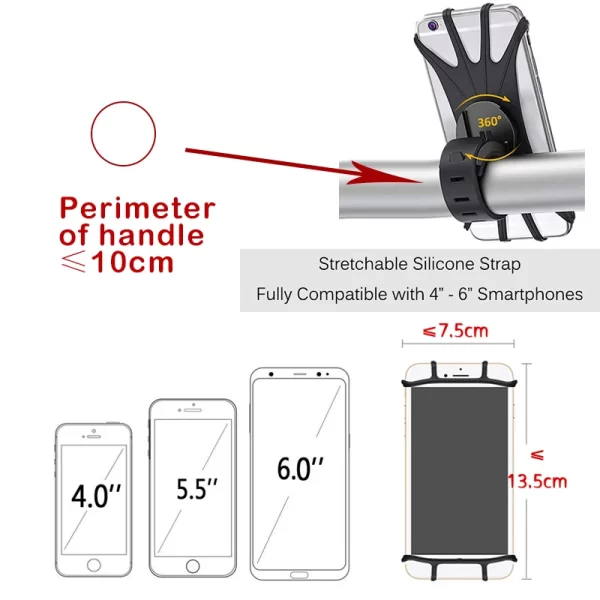 Porta celular para colocação em carrinhos(bebes , supermercados),bicicletas , motos . - Image 6