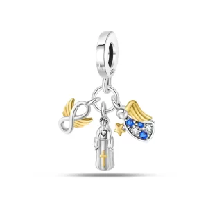 Lindo pingente em prata 925 em forma a Virgem Maria. - Image 13