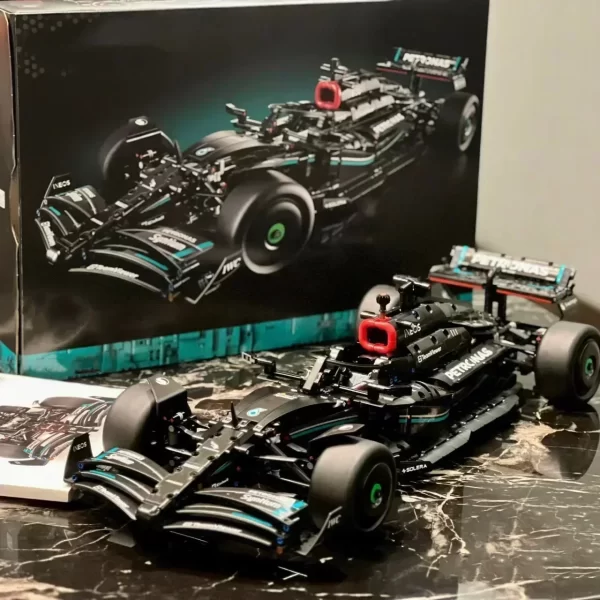 Lindo kit para montar carro de F1 em blocos ( 455pçs , 1434pçs, 1642pçs) , escala 1:18. - Image 2